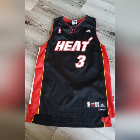 Miami Heat Jersey Dwayne Wade 🔥 3 small Adidas - Picture 6 of 6